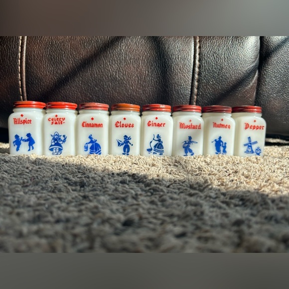 Hazel Atlas Dutch Spice Jars